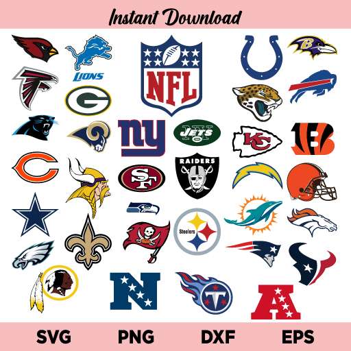 NFL Teams Logo Bundle SVG