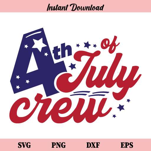 4th July Crew Svg