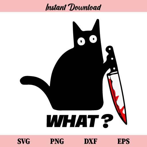What Cat Knife Svg