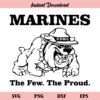 Marines Bulldog The Few The Proud SVG