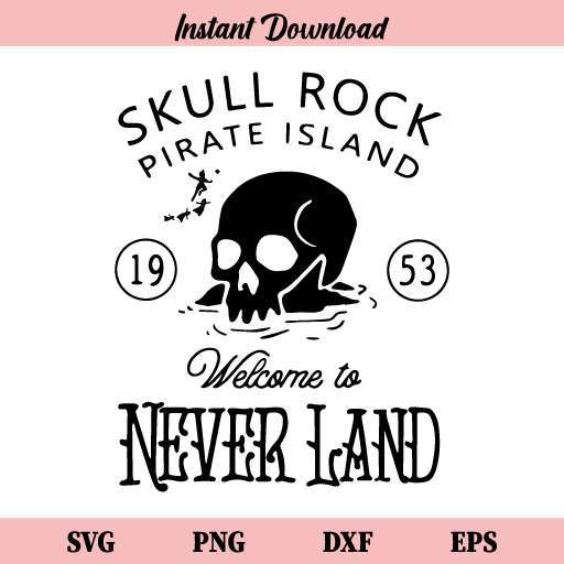 Skull Rock Pirate Island SVG