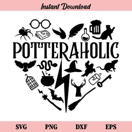 Potteraholic SVG