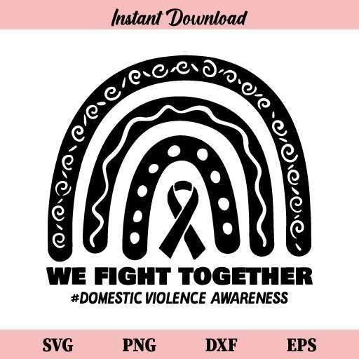 We Fight Together Rainbow SVG