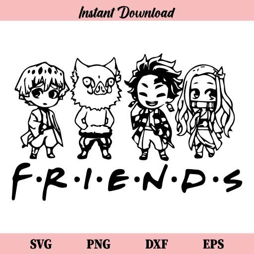 Friends Anime SVG