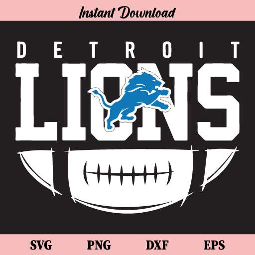 Detroit Lions Football SVG