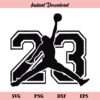 Jordan 23 Logo SVG