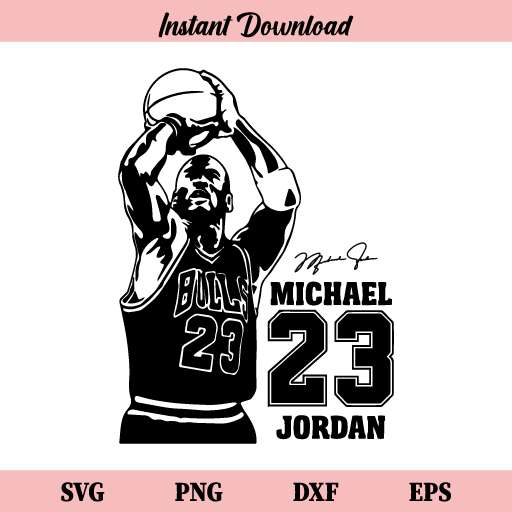 Michael Jordan 23 Basketball SVG